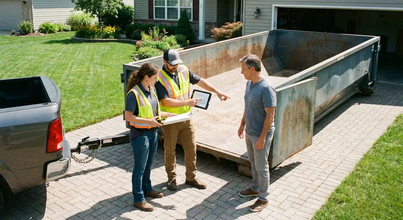10 Yard Dumpster Rental Process in Fargo, ND