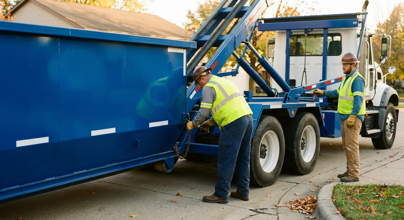 Dumpster delivery safety protocols in Fargo, ND