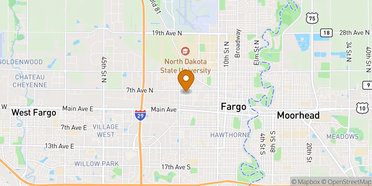 Fargo neighborhood map in Fargo, ND